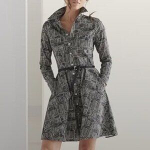 Serena and Lily  "Jane"  Shirt Dress | Cross Hatch Pattern | Sz 6